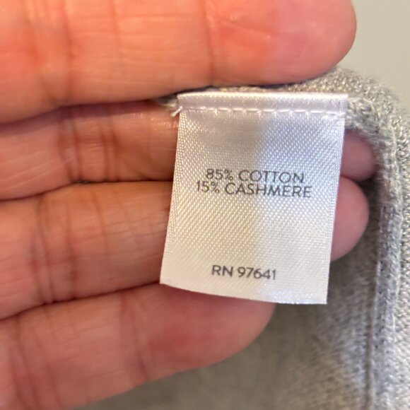 J. Jill Pure Jill Cotton Cashmere Open Front Long Sleeve Cardigan - Picture 8 of 12